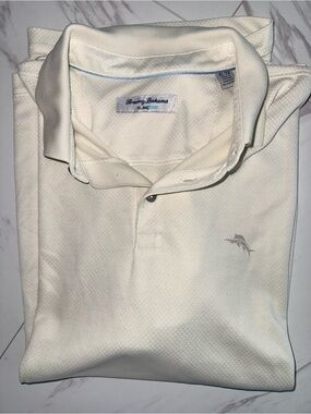 Tommy Bahama Men’s XL Island Zone Polo Cream White